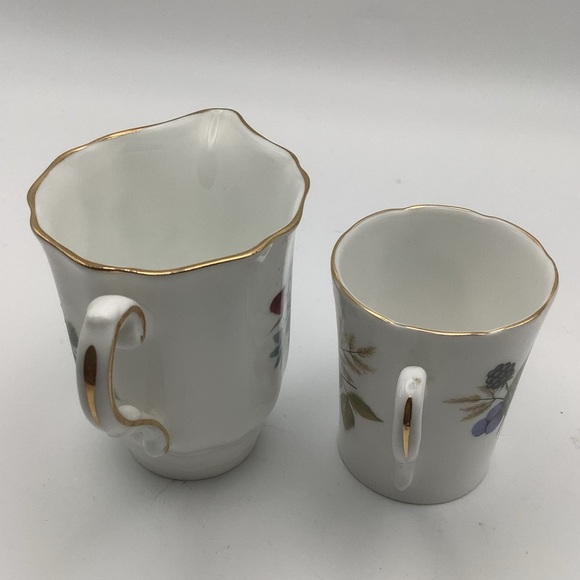 Vintage Royal Grafton England Fine Bone China Pitcher and Demitasse Cup - Picture 5 of 9